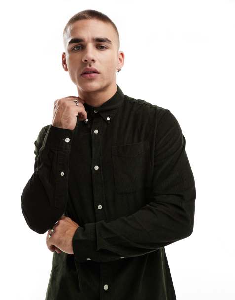Jack & Jones cord shirt in khaki - view 1