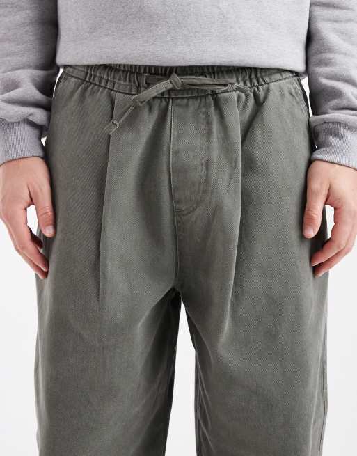 Jack & Jones – Cordhose in Khaki mit abgerundetem Beinschnitt und Kordelzug, 5 von 5