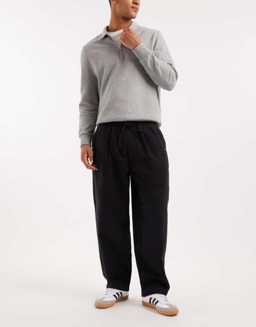 Jack & Jones – Cordhose in Schwarz mit abgerundetem Beinschnitt und Kordelzug, 2 von 5