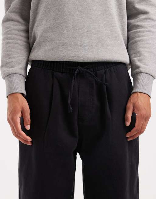 Jack & Jones – Cordhose in Schwarz mit abgerundetem Beinschnitt und Kordelzug, 5 von 5