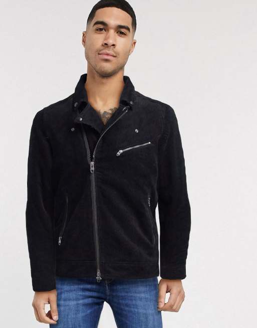 Jack & Jones corduroy asymmetric biker jacket | ASOS