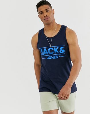 Jack & Jones –Core – Blått linne med logga