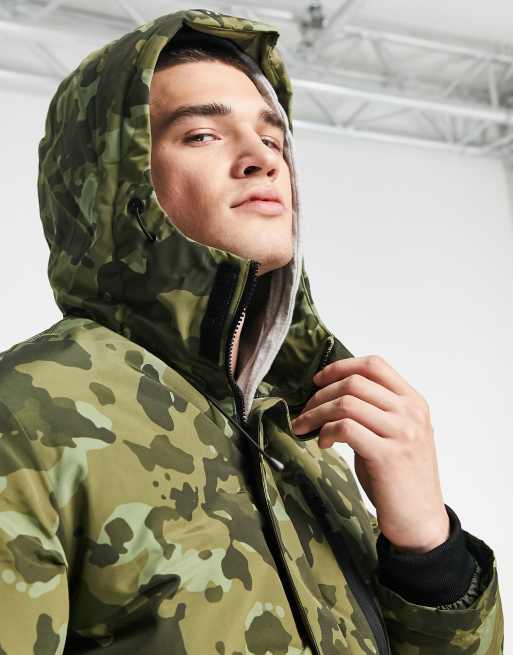 Jack and on sale jones parka camouflage