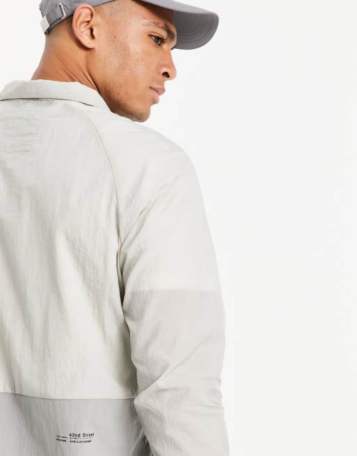 Jack & Jones – Core – Grå anorak i nylon, del av set, 2 av 4