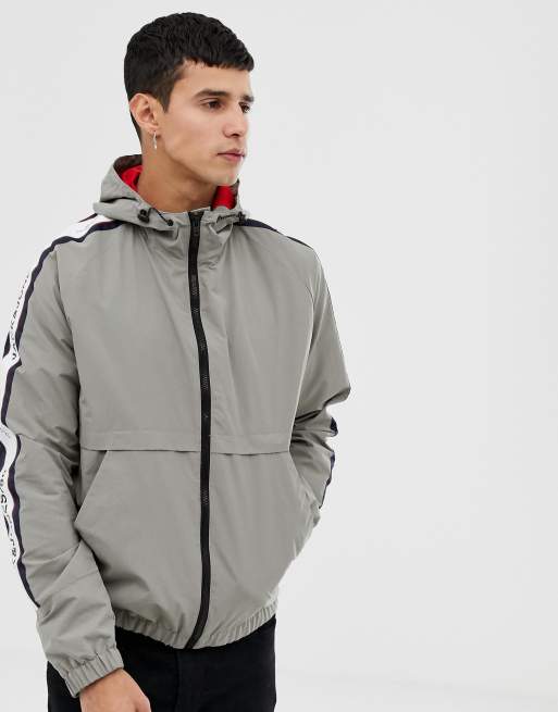 Jack & Jones Core Hooded Jacket With Side Taping | ASOS