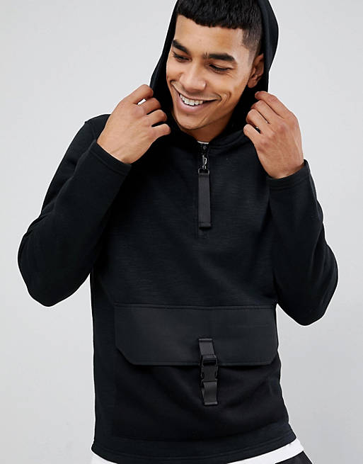 Jack & Jones Core hoodie with clip pouch pocket | ASOS
