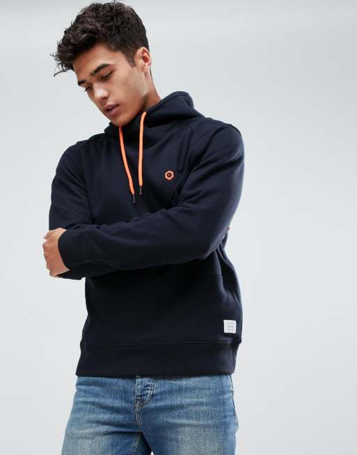 Jack Jones Core hoodie with high neck detail