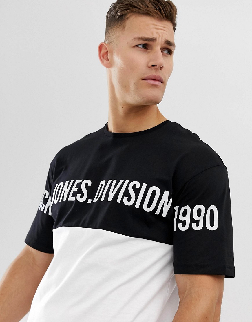 Jack & Jones – Core – Oversize-t-shirt med logga-Vit
