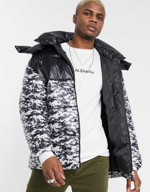 Jack & jones core padded sale jacket with hood