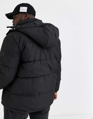 jack & jones core padded jacket with hood