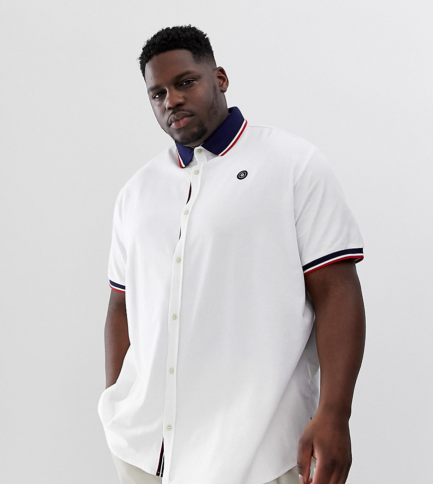 Jack & Jones - Core - Poloshirt met contrasterende kraag in wit