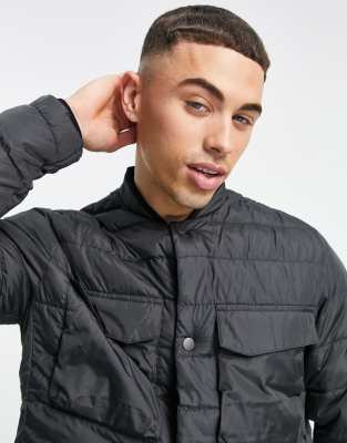 jack and jones quilted bomber jacket