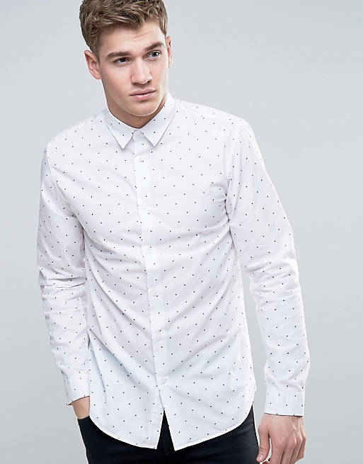 Jack & Jones Core Shirt in Slim Fit with All Over Ditsy Print