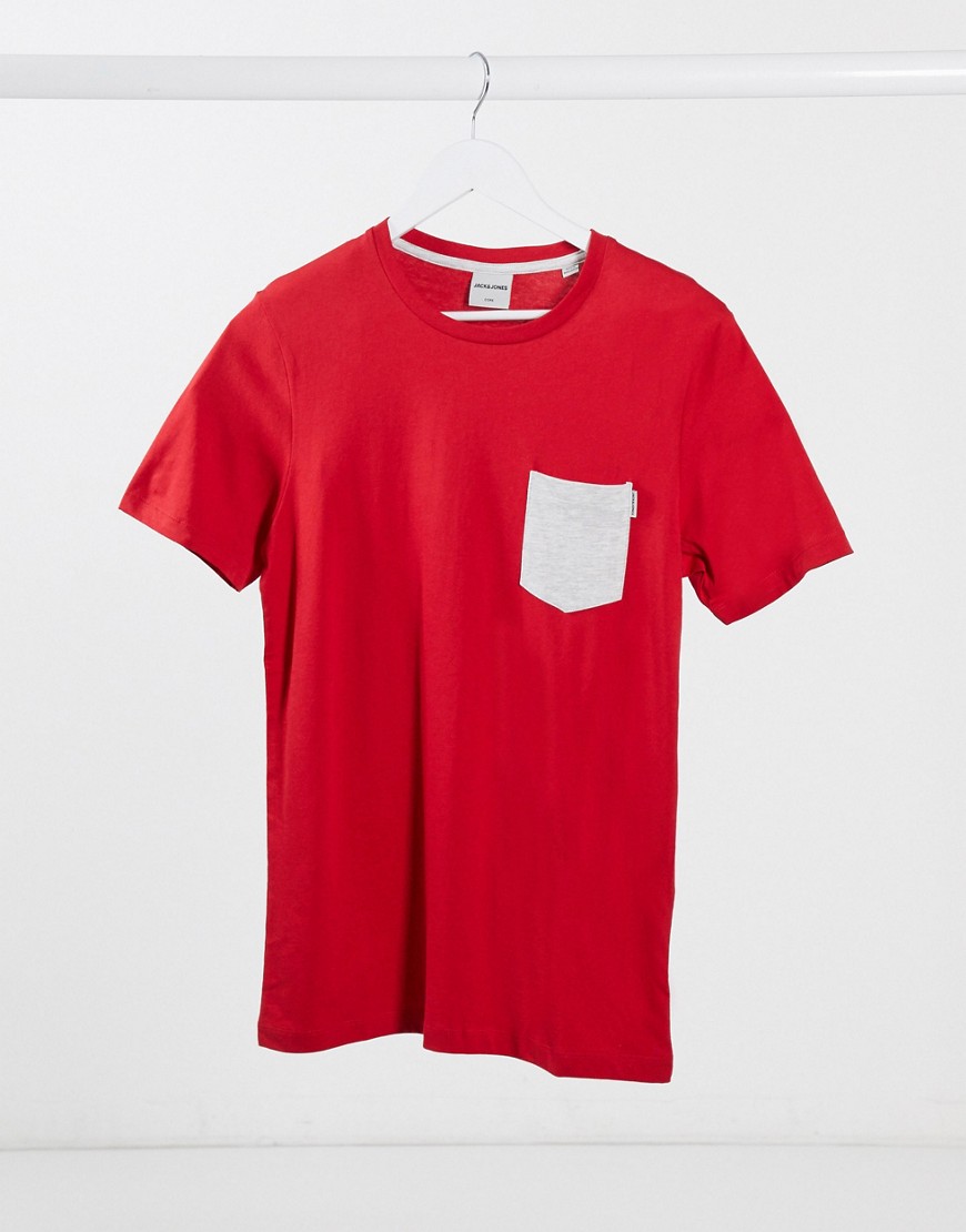 Jack & Jones - Core - T-shirt con tasca-Grigio