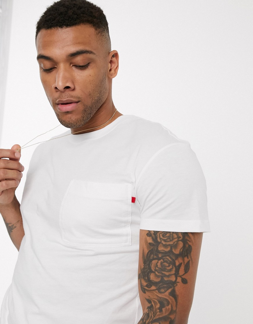Jack & Jones Core - T-shirt con tasche bianca-Bianco
