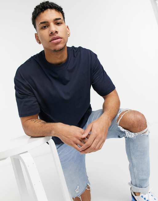 JACK & JONES Core T-Shirt Homme XL Manches Courtes Col Rond Logo