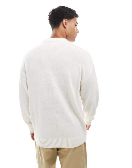 Jack & Jones - Cremefarvet og oversized trøje, 3 af 5
