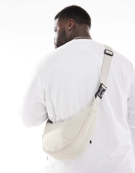 Jack & Jones - Cremehvid crossbody-bæltetaske med slyngedesign, 4 af 4