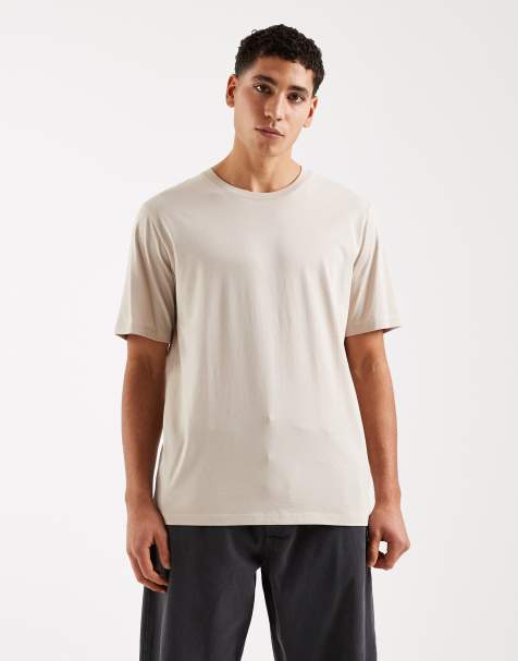Jack & Jones - Cremehvid T-shirt i regular fit - view 1