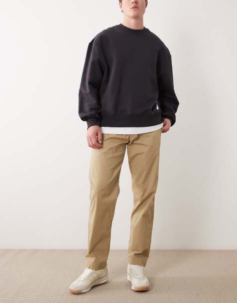 Jack & Jones - Cremehvide løstsiddende chinobukser - view 1