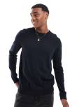 Jack & Jones crew neck jumper in navy