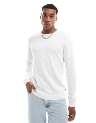 Jack & Jones Jack & Jones crew neck jumper in white