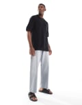 [Jack & Jones] Jack & Jones crochet t-shirt in black XS Black