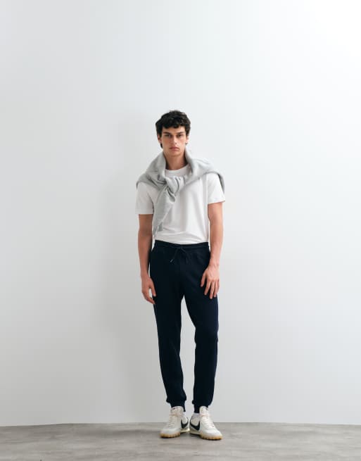 Jack & Jones cuffed trackies in navy, 3 of 5