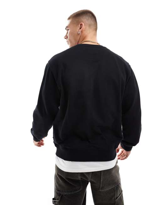 Jack & Jones – Czarna bluza oversize z okrągłym dekoltem, 4 z 4