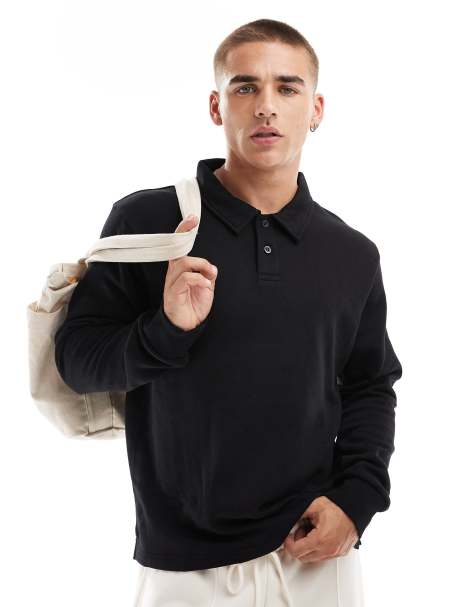 Jack & Jones – Czarna bluza polo oversize - view 1