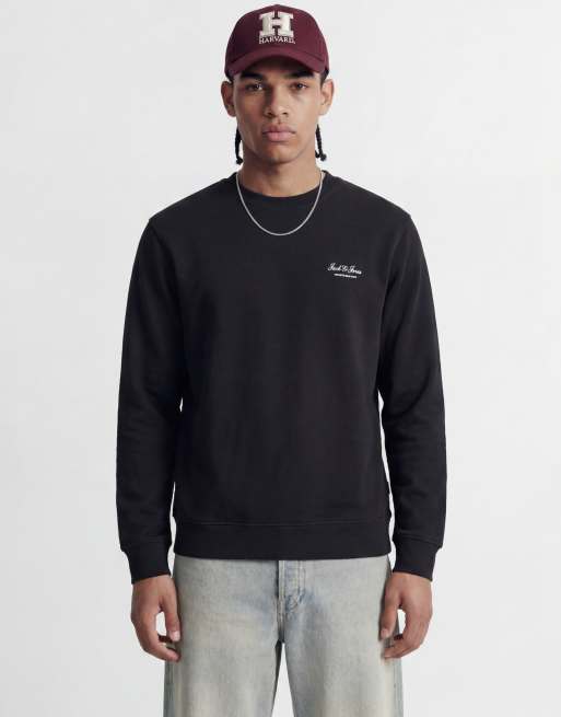 Jack & Jones – Czarna bluza z tekstowym logo, 2 z 4