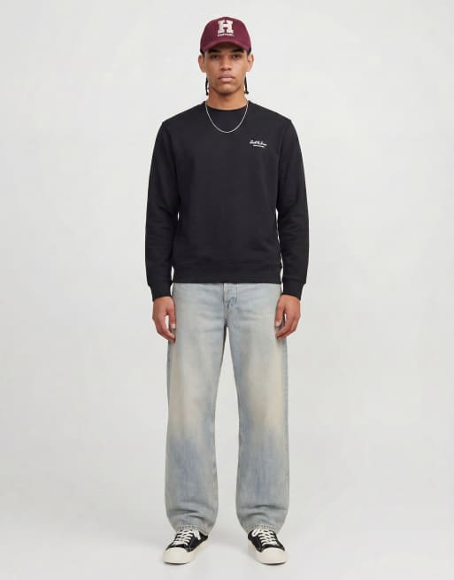 Jack & Jones – Czarna bluza z tekstowym logo, 4 z 4