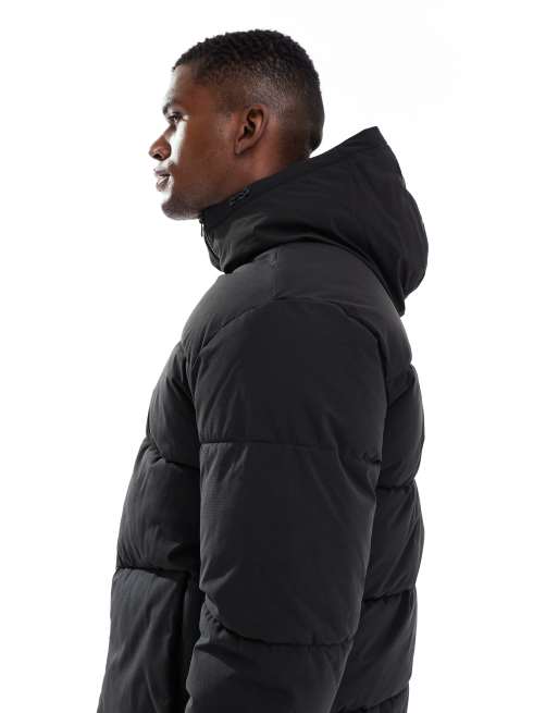 Jack & Jones – Czarna ocieplana kurtka z kapturem, 4 z 5