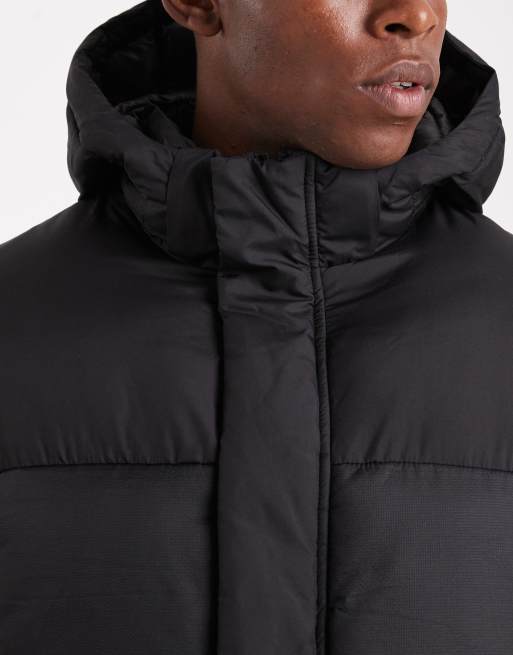 Jack & Jones – Czarna ocieplana kurtka z kapturem, 5 z 5