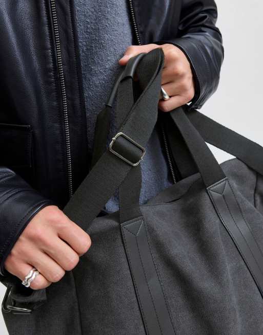 Jack & Jones - Czarna torba podróżna, 4 z 4