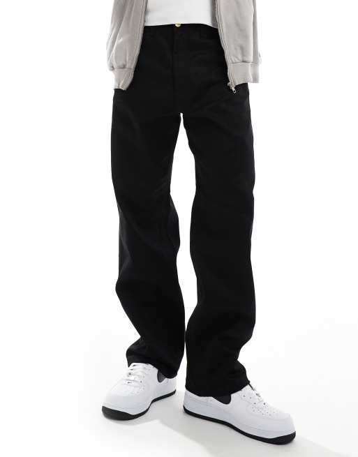 Jack & Jones – Czarne luźne spodnie chinosy typu worker 
