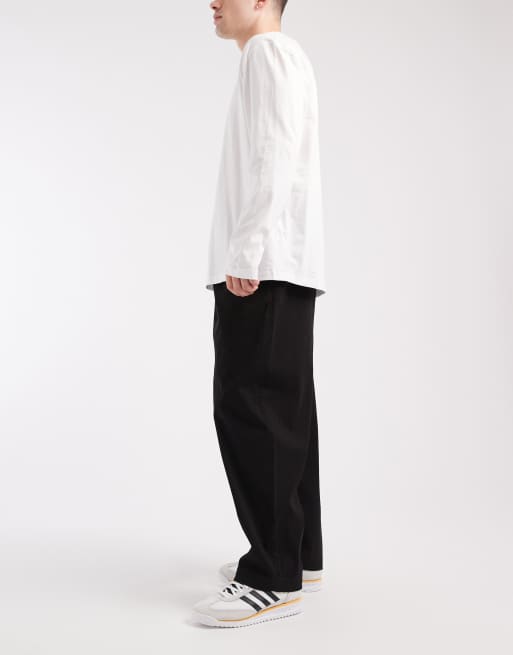 Jack & Jones – Czarne ściągane na sznurek chinosy o fasonie barrel, 3 z 5