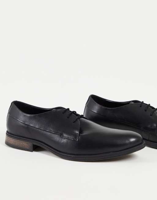 Jack & Jones – Czarne skórzane buty 