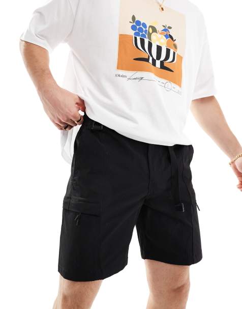 Jack & Jones – Czarne szorty bojówki - view 1