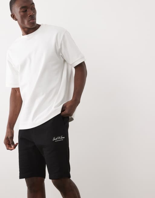 Jack & Jones – Czarne szorty dresowe z logo, 5 z 5