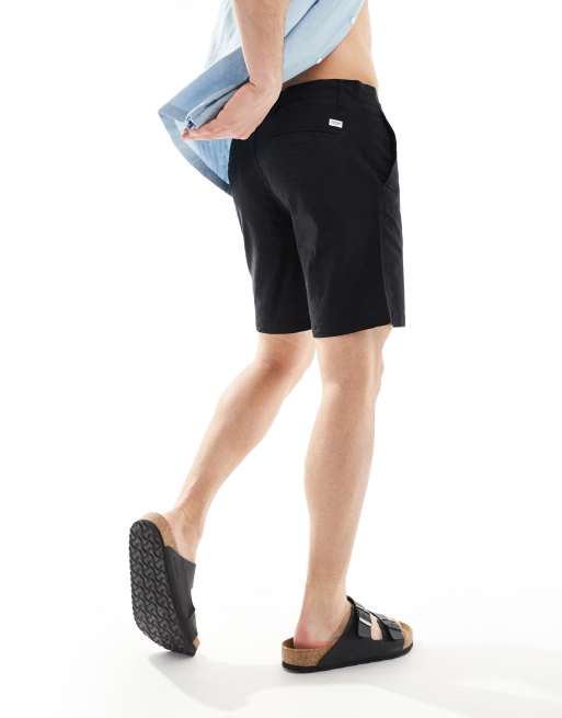 Jack & Jones – Czarne szorty z domieszką lnu , 2 z 5