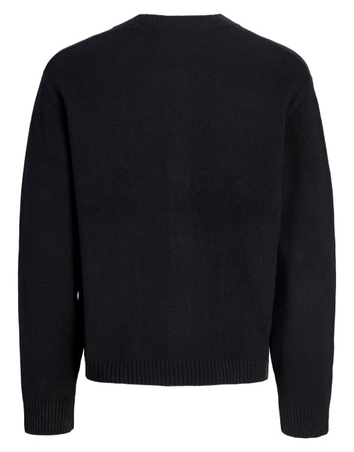 Jack & Jones – Czarny dzianinowy kardigan, 7 z 7