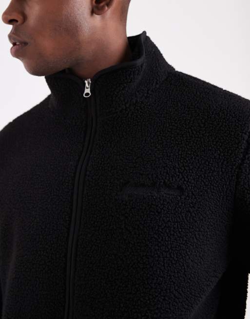 Jack & Jones – Czarny polar z podwójnym zamkiem, 5 z 5