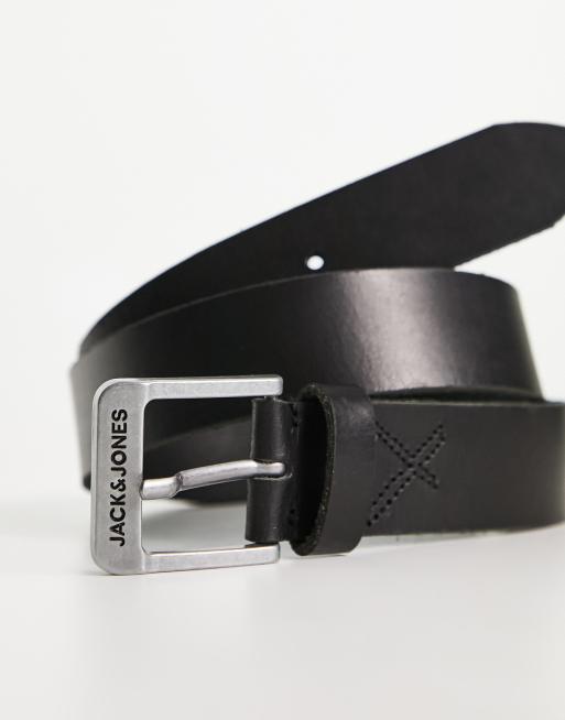 Jack & Jones – Czarny skórzany pasek , 2 z 4