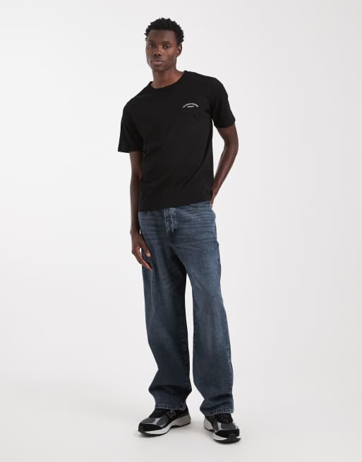 Jack & Jones – Czarny T-shirt o regularnym kroju z logo, 2 z 5