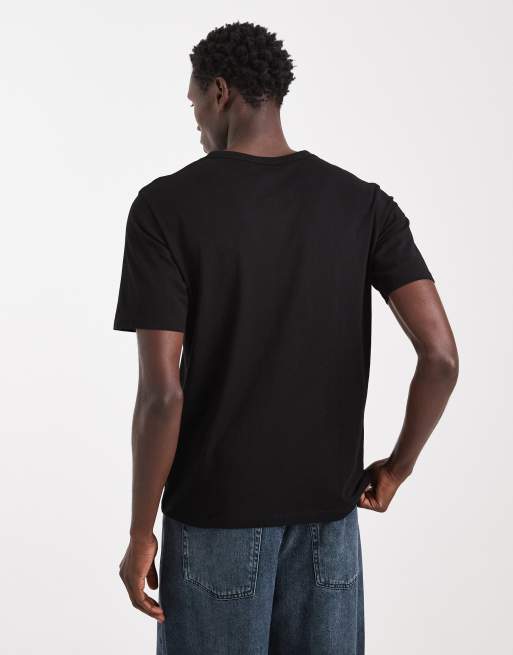 Jack & Jones – Czarny T-shirt o regularnym kroju z logo, 3 z 5