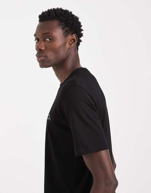 Jack & Jones – Czarny T-shirt o regularnym kroju z logo, 4 z 5