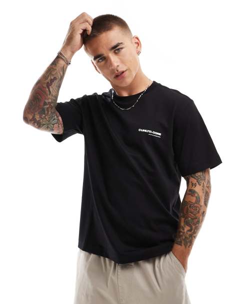 Jack & Jones – Czarny T-shirt oversize z nadrukiem Core Project - view 1