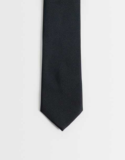 Jack & Jones – Czarny wąski krawat - view 1