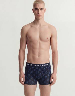 Jack & Jones Dale 5 pack trunks in black